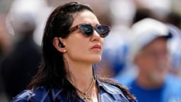 Carlie Irsay-Gordon walks the sideline Saturday, Aug. 23, 2025, ahead of a game against the Cincinnati Bengals at Paycor Stadium in Cincinnati.