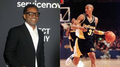 Mike Epps (L) and Reggie Miller (R)