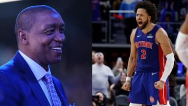 Isiah Thomas (L), Cade Cunningham (R)