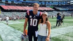 Drake Maye with Ann Maye