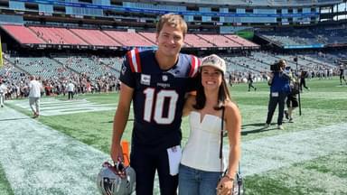 Drake Maye with Ann Maye