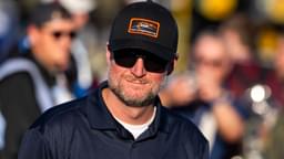 Nov 1, 2025; Avondale, Arizona, USA; NASCAR Xfinity Series team owner Dale Earnhardt Jr during the Xfinity Series Championship race at Phoenix Raceway