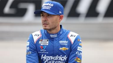 Oct 26, 2025; Martinsville, Virginia, USA; NASCAR Cup Series driver Kyle Larson (5) before the Xfinity 500 at Martinsville Speedway.