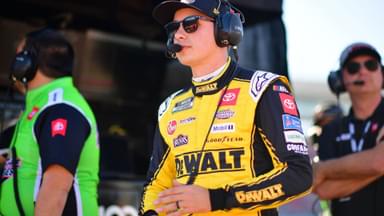 Nov 1, 2025; Avondale, Arizona, USA; NASCAR Cup Series driver Christopher Bell (20) during qualifying at Phoenix Raceway.