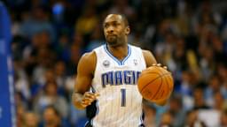 March 4, 2011; Orlando FL, USA; Orlando Magic point guard Gilbert Arenas (1) during the second quarter against the Chicago Bulls at Amway Center. The Chicago Bulls defeated Orlando Magic 89-81. Mandatory Credit: Kim Klement-Imagn Images
