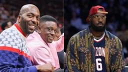 (L) John Salley (R) LeBron James