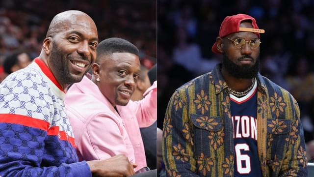 (L) John Salley (R) LeBron James