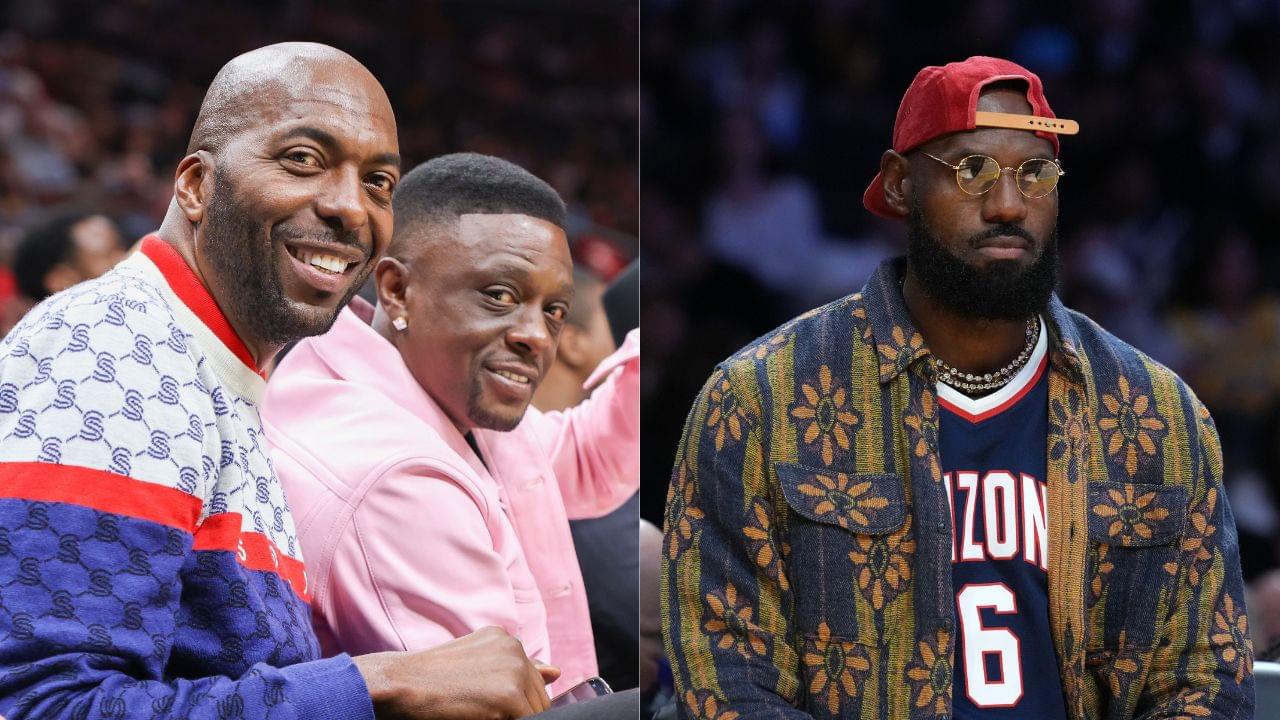 (L) John Salley (R) LeBron James