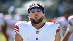 New York Giants running back Cam Skattebo (44) against the Philadelphia Eagles at Lincoln Financial Field.