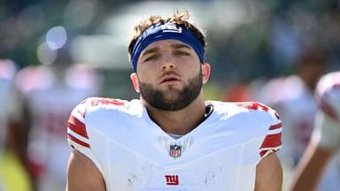 New York Giants running back Cam Skattebo (44) against the Philadelphia Eagles at Lincoln Financial Field.
