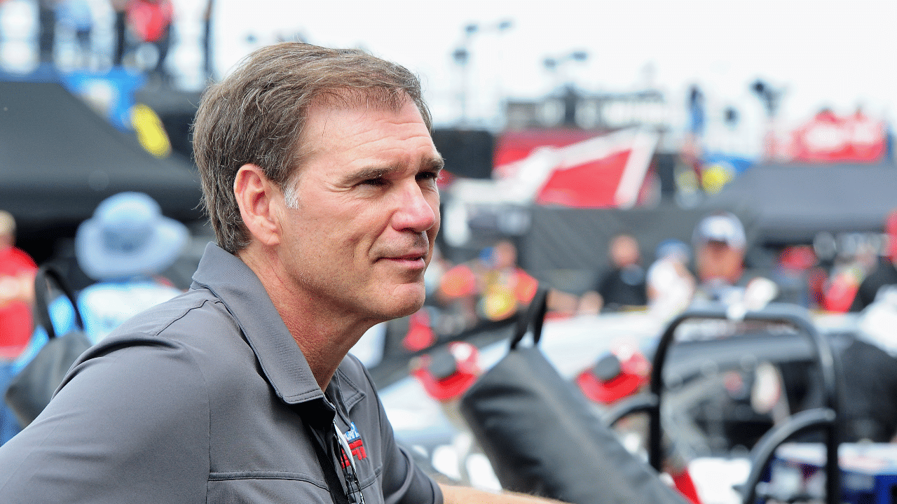 Feb. 22, 2012; Daytona Beach, FL, USA; NASCAR Sprint Cup Series former crew chief Ray Evernham during practice for the Daytona 500 at Daytona International Speedway. Mandatory Credit: Mark J. Rebilas-Imagn Images