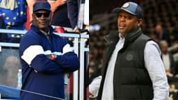 Michael Jordan(L) and NIck Van Exel(R)