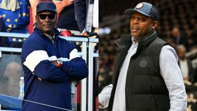 Michael Jordan(L) and NIck Van Exel(R)