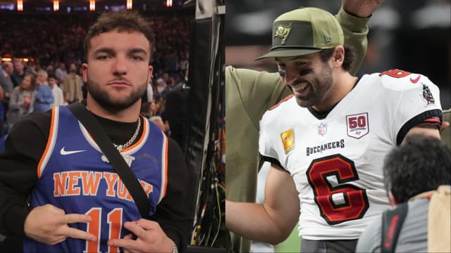 Cam Skattebo, Baker Mayfield