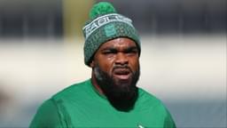 Philadelphia Eagles defensive end Brandon Graham before a game against the New York Giants at Lincoln Financial Field.
