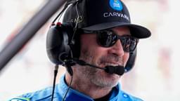 May 24, 2025; Concord, North Carolina, USA; NASCAR Cup Series driver Jimmie Johnson (84) during qualifying at Charlotte Motor Speedway.