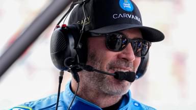 May 24, 2025; Concord, North Carolina, USA; NASCAR Cup Series driver Jimmie Johnson (84) during qualifying at Charlotte Motor Speedway.
