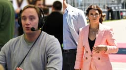 Jay Mohr (L) and Danica Patrick (R)