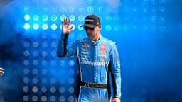 Sep 21, 2025; Loudon, New Hampshire, USA; NASCAR Cup Series driver Denny Hamlin (11) is introduced before the start of the Mobil 1 301 at New Hampshire Motor Speedway.