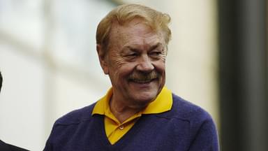 Dr. Jerry Buss (Los Angeles Lakers) anläßlich seiner Ehrung auf dem Hollywood Walk of Fame - (Icon40376346) Basketball Herren Walk of Fame 2006