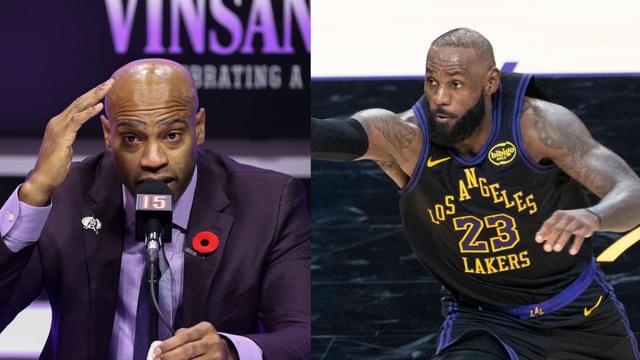Vince Carter (L), LeBron James (R)