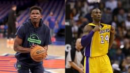 Anthony Edwards (L) and Kobe Bryant (R)