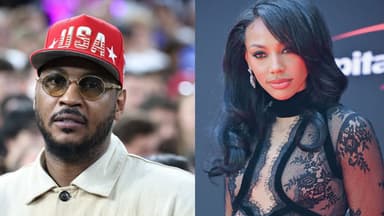 Carmelo Anthony (L), Kysre Gondrezick (R)