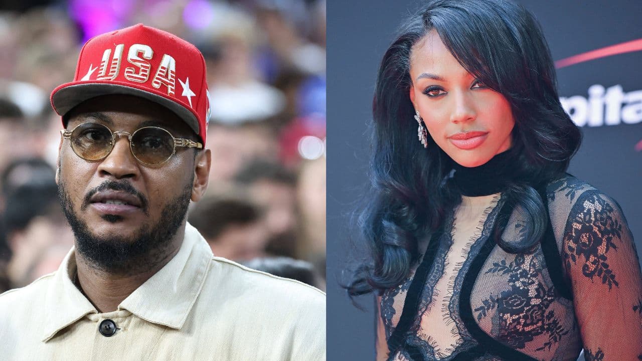 Carmelo Anthony (L), Kysre Gondrezick (R)