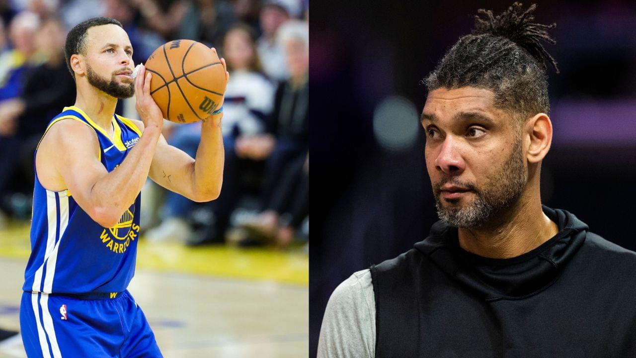 Stephen Curry (L), Tim Duncan (R)