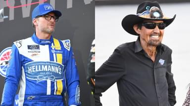 Dale Earnhardt Jr. (L) and Richard Petty (R)