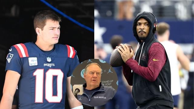 Drake Maye, Bill Belichick, Jayden Daniels