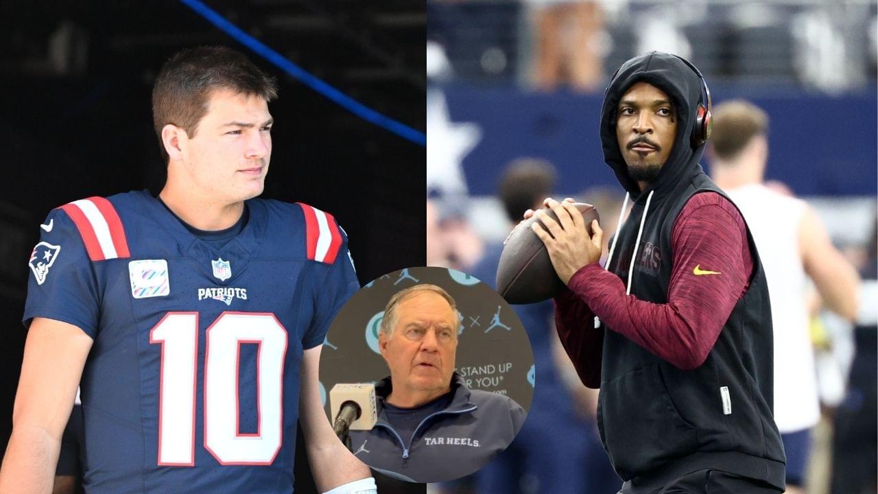 Drake Maye, Bill Belichick, Jayden Daniels