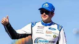 Nov 2, 2025; Avondale, Arizona, USA; NASCAR Cup Series driver Noah Gragson (4) during the NASCAR Championship race at Phoenix Raceway.