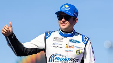 Nov 2, 2025; Avondale, Arizona, USA; NASCAR Cup Series driver Noah Gragson (4) during the NASCAR Championship race at Phoenix Raceway.