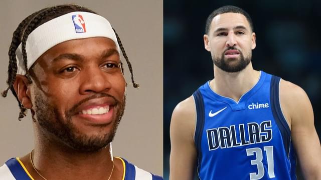 Buddy Hield (L), Klay Thompson (R)