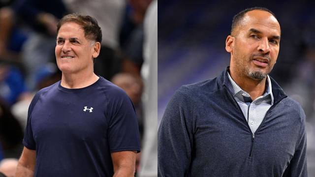 Mark Cuban (L) and Nico Harrison (R)