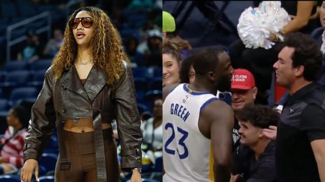 Angel Reese(L) and Draymond Green(R)