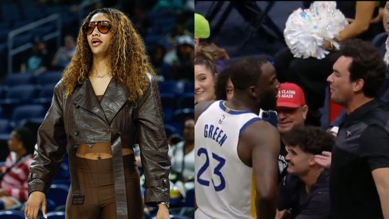 Angel Reese(L) and Draymond Green(R)