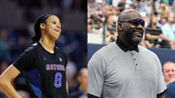 Me'Arah O'Neal (L) and Shaquille O'Neal (R)