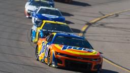 Nov 2, 2025; Avondale, Arizona, USA; NASCAR Cup Series driver Michael McDowell (71) during the NASCAR Championship race at Phoenix Raceway.