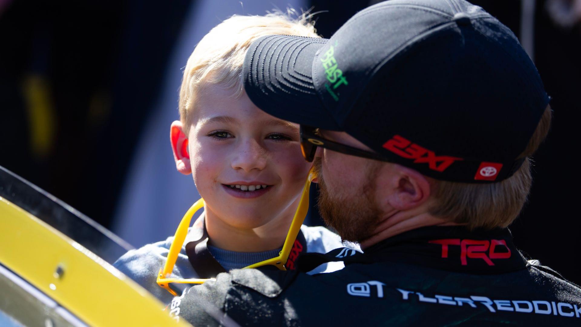 Nov 10, 2024; Avondale, Arizona, USA; Beau Reddick, son of NASCAR Cup Series driver Tyler Reddick (45) during the NASCAR Cup Series Championship race at Phoenix Raceway