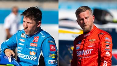 Denny Hamlin (L) and Justin Allgaier (R)