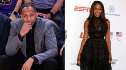 Stephen A. Smith (L), Cari Champion (R)