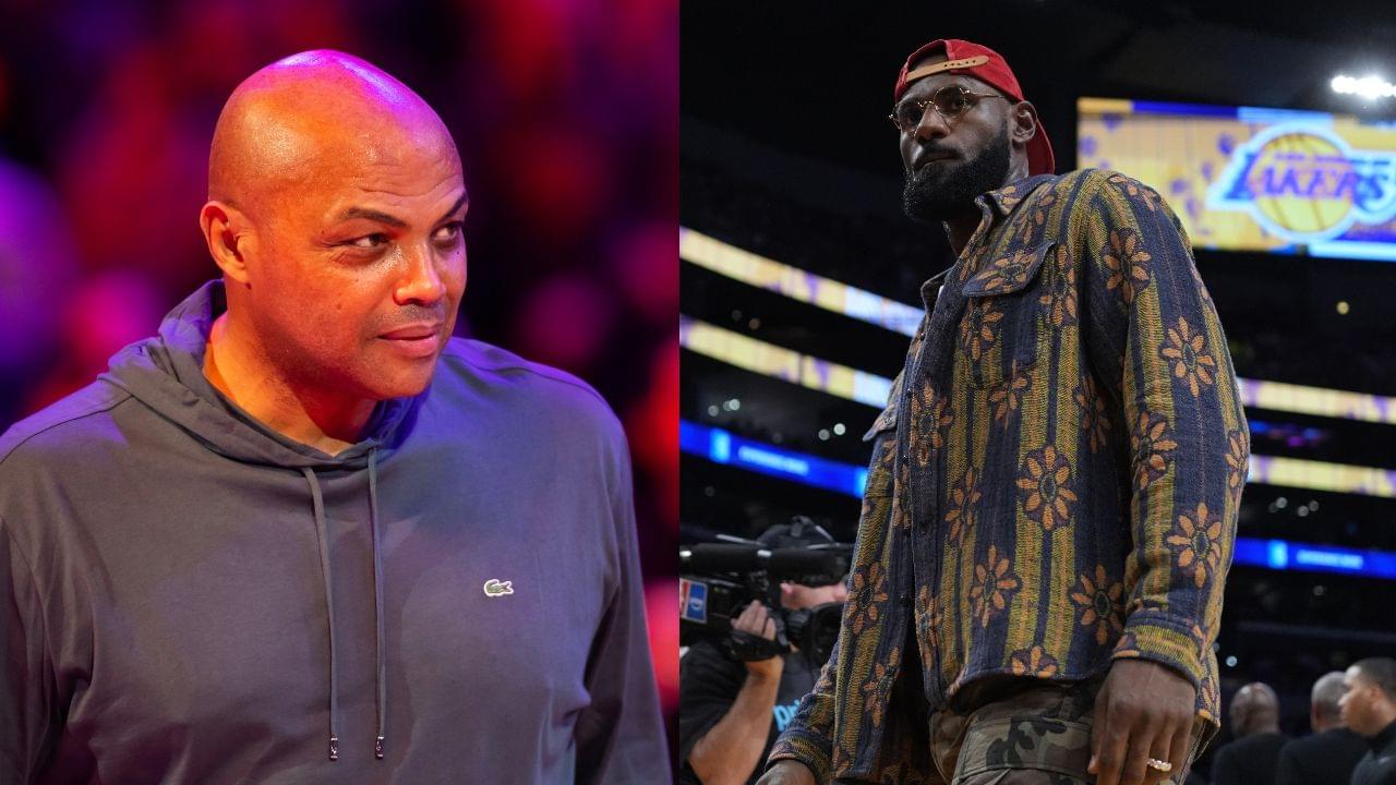 Charles Barkley (L), LeBron James (R)