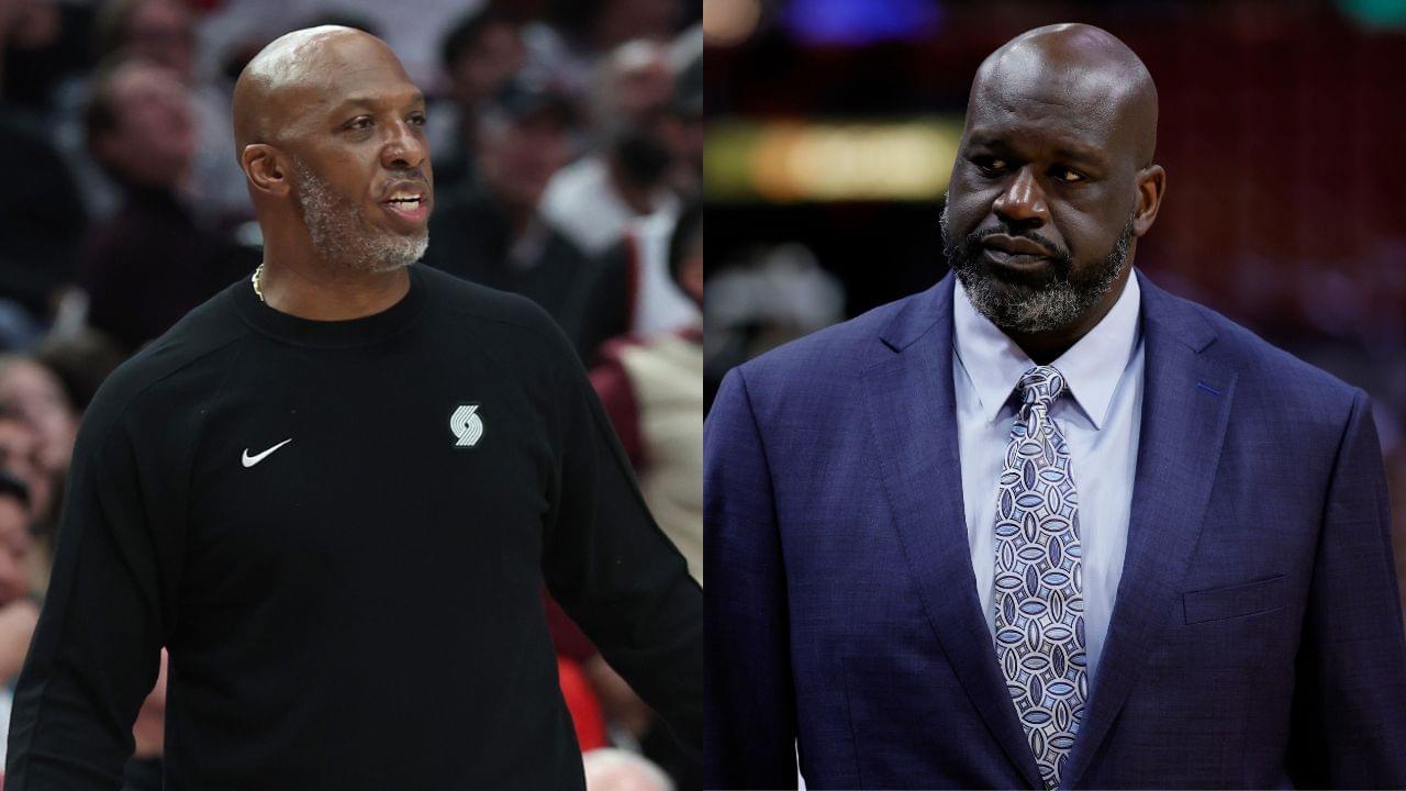 Chauncey Billups(L) and Shaquille O'Neal(R)