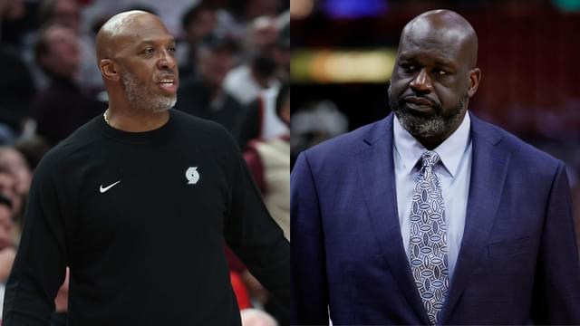 Chauncey Billups(L) and Shaquille O'Neal(R)