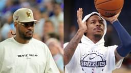 Carmelo Anthony (L), Ja Morant (R)