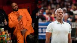 Suge Knight (L), Charles Oakley (R)