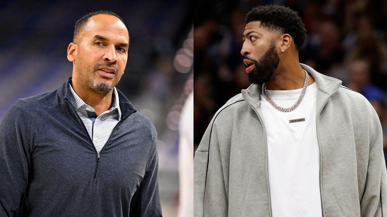 Nico Harrison(L) and Anthony Davis(R)