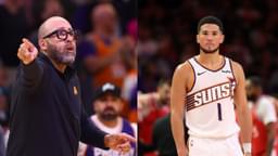 David Fizdale (L), Devin Booker (R)
